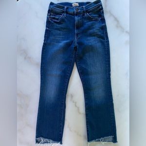 Mother The Insider Crop Fray Jeans, size 26, EUC
